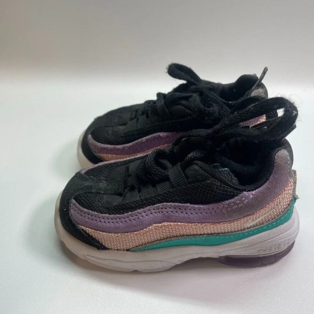 Nike Air Max 95‎ TD 'Have A Nike Day' Toddlers Sz 6C Hyper Jade Black CI5648-001